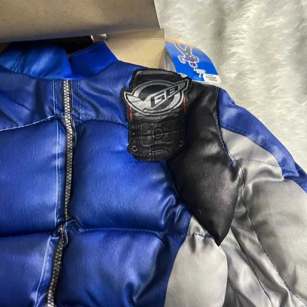 Power Rangers Beast Morphers Blue Power Ranger Halloween Costume Size M 8-10
